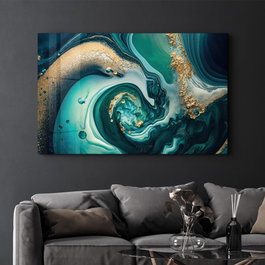 Wallity Pintura Decorativa de Vidrio Templado Multicolor 70 x 110 cm